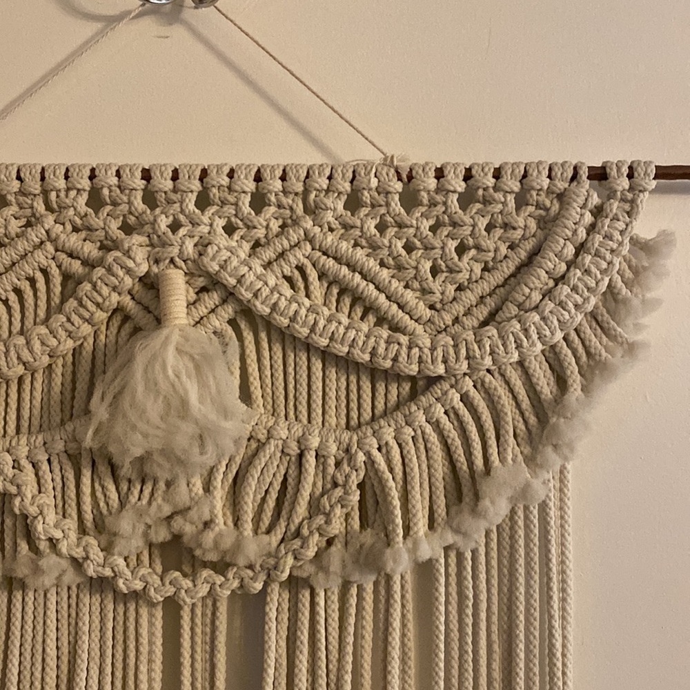HANDMADE Large Macrame Hanging - Picture 2 of 3